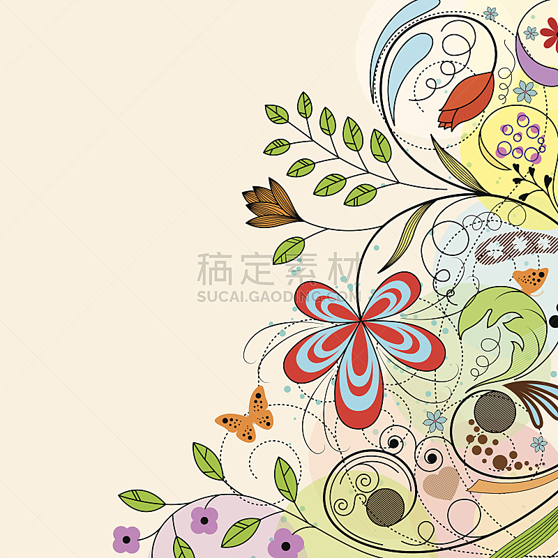花纹,形状,蝴蝶,无人,绘画插图,古典式,夏天,图像,植物,彩色图片