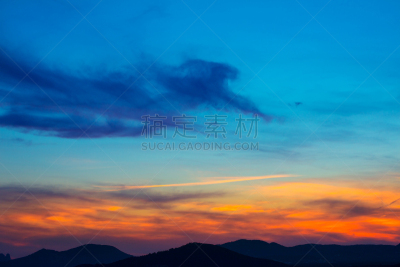 塞萨利内斯,伊比沙岛,天空,水平画幅,橙色,无人,巴利阿里群岛,户外,岛,西班牙