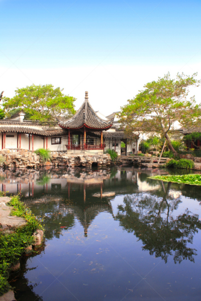 苏州,中国,园林,渔夫,江苏省,自然,垂直画幅,旅游目的地,无人,户外