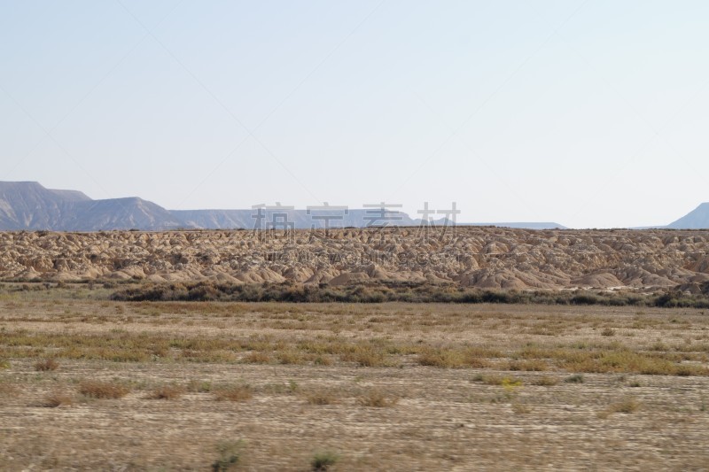 bardenas reales,西班牙,纳瓦拉,自然,天空,美,褐色,石南花,水平画幅,地形