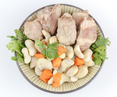 荸荠,猪肉,扎草,腰肉,水,褐色,水平画幅,无人,生食,特写