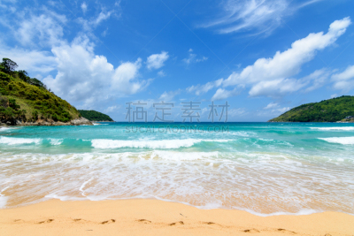 波浪,海滩,自然美,热带气候,云,泰国,夏天,户外,天空,晴朗