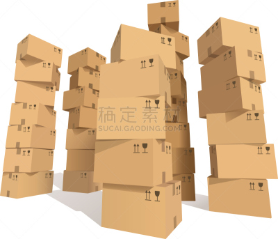 纸箱,信件分拣室,纸盒,调色板,支架,货物集装箱,贺卡,背景分离,概念象征