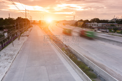 容器,迅速,路,卡车,概念,天空,重的,水平画幅,夜晚,海港