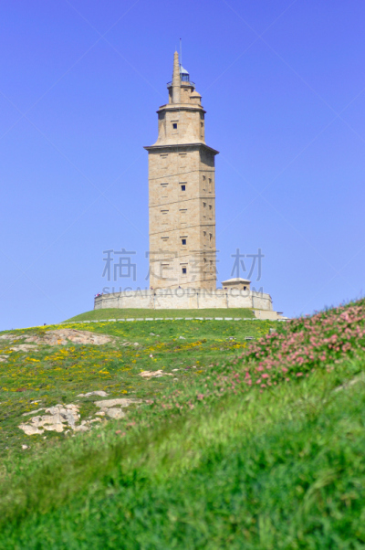 塔赫,垂直画幅,天空,绿色,山,无人,蓝色,巨大的,建筑外部,户外