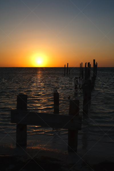 伯利兹,风景,加勒比海,海岸线,被抛弃的,热,风,热带气候,云,色彩鲜艳