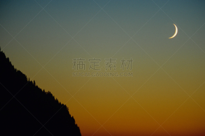 塔图许山脉,月亮,雨山国家公园,水平画幅,地形,秋天,无人,户外,山脉,华盛顿州