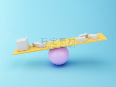 平衡,跷跷板,三维图形,个性,几何形状,稳定,秤,质量,正面视角,领导能力