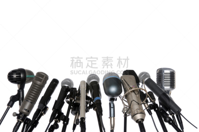 记者招待会,麦克风,传声器架,传媒,古董,水平画幅,无人,噪声,古典式,金属