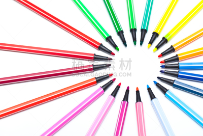 毡尖笔,塑胶,商务,背景分离,铅笔,设备用品,童年,学校用品,影棚拍摄,办公室