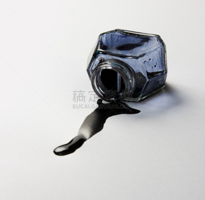 墨水,留白,艺术,水平画幅,无人,玻璃,井,组物体,图像,特写