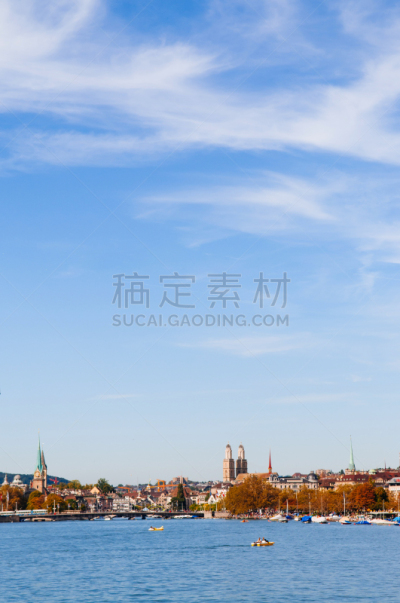 苏黎士湖,看风景,摩托艇,帆,海岸线,湖,户外,天空,苏黎士