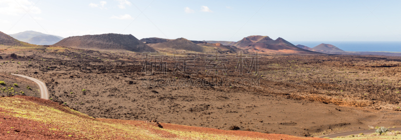 timanfaya national park,兰萨罗特岛,山脉,火,特拉华,公园,熔岩,天空,水平画幅,火山地形