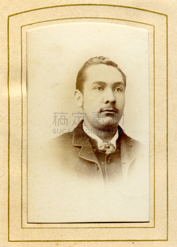 古典式,男人,盛装,家谱,1870年-1879年,垂直画幅,古董,古老的,过去