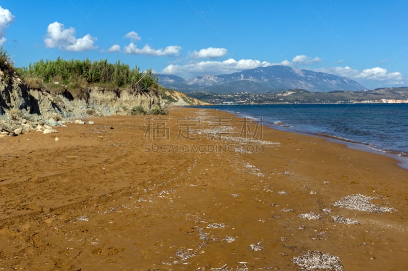 凯法劳尼亚,希腊,海滩,艾奥尼亚群岛,非凡的,风景,喜字,水,天空,度假胜地