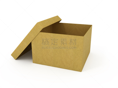 开着的,空的,纸箱,褐色,新的,牛皮纸,水平画幅,纸板,计算机制图,计算机图形学