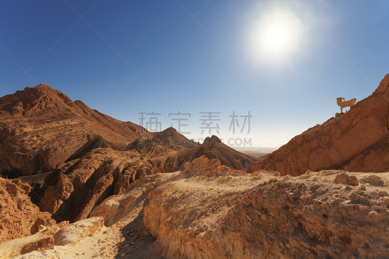 山,沙漠绿洲,纪念碑,天空,水平画幅,沙子,无人,符号,northern sahara,户外