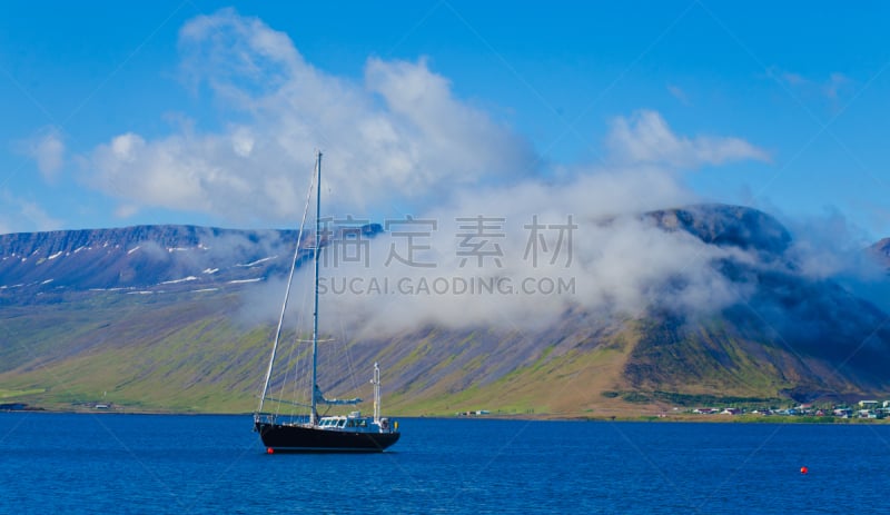 冰湾市,夏天,冰岛国,自然美,峡湾,地形,拉特拉尔角,雷克雅未克,水,天空