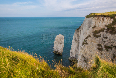 大西洋,white cliffs,抓牢点,晴朗,白昼,青绿色,水,水平画幅,无人,英格兰