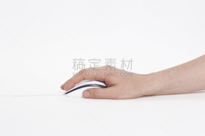 鼠标,手,男人,全貌,部分,一个物体,背景分离,仅男人,技术,仅一个男人