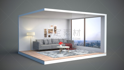 沙发,室内,绘画插图,三维图形,褐色,座位,水平画幅,无人,装饰物,家具