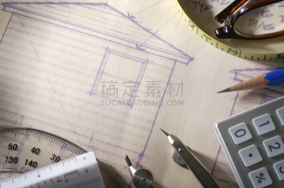 建筑,茜河,留白,水平画幅,无人,蓝图,房地产,做计划,计划书,居住区