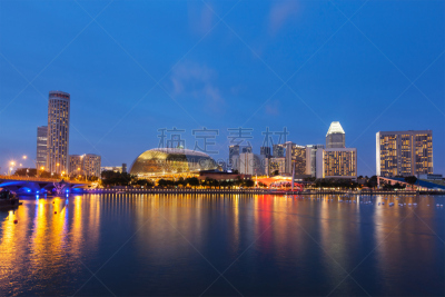 Singapore cityscape night