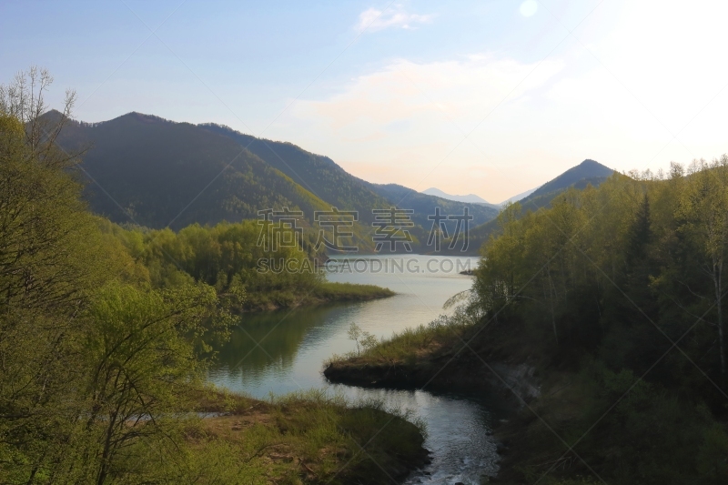 湖,层云峡,上川,上川支厅,水平画幅,无人,夏天,户外,北海道,树林