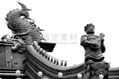屋顶,宦官,海军上将,南京,簇叶从生的,水,古董,水平画幅,无人,东亚