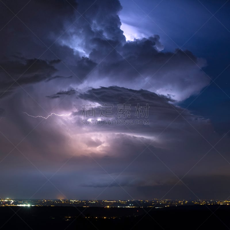 乌云,非凡的,水,暴风雨,能源,夜晚,夏天,气候与心情,电源,黑云压城