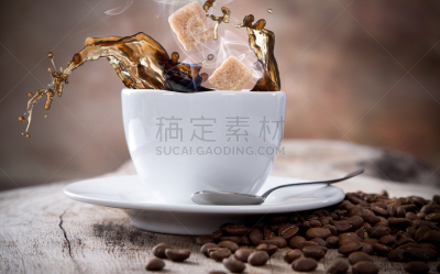 咖啡杯,哥伦比亚县,烤咖啡豆,褐色,芳香的,水平画幅,无人,乡村风格,饮料,烟