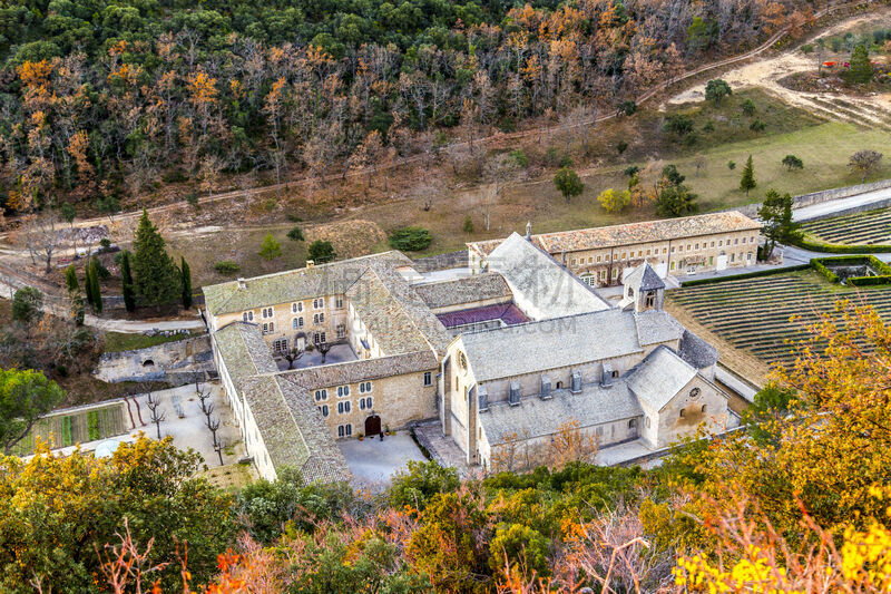 修院,波格兹,塞南克修道院,沃克吕兹,修道院,水平画幅,建筑,无人,欧洲