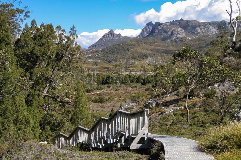 木板路,小路,徒步旅行,痕迹,部分,可瑞德山,偏远地区,美,水平画幅