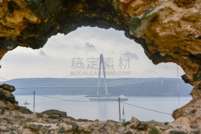亚武兹苏丹塞利姆大桥,土耳其,伊斯坦布尔,云,技术,马尔马拉海地区,公路,现代,工程,建筑业