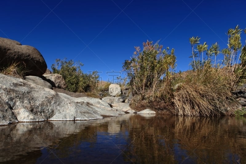 撒哈拉沙漠,哈格尔山脉,阿尔及利亚,风景,图像,小溪,无人,水,沙漠,河流