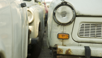 过去,生锈的,特拉本特汽车,车体,东德,废旧汽车场,老爷车,交通堵塞,废金属,过时的