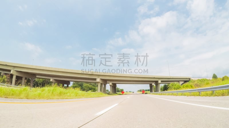 田纳西,公路,美国州际公路,西,从在汽车上的角度拍摄,拍摄场景,美国,水平画幅,后院,路