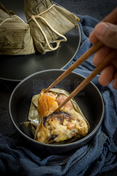 粽子,饺子,传统,印度香米,低照明,蛋黄,米饺子,端午节,粘的,蒸菜