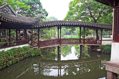 苏州,中国,园林,上海,chinese temple dog,东方石景花园,拱廊,美,水平画幅,星和园