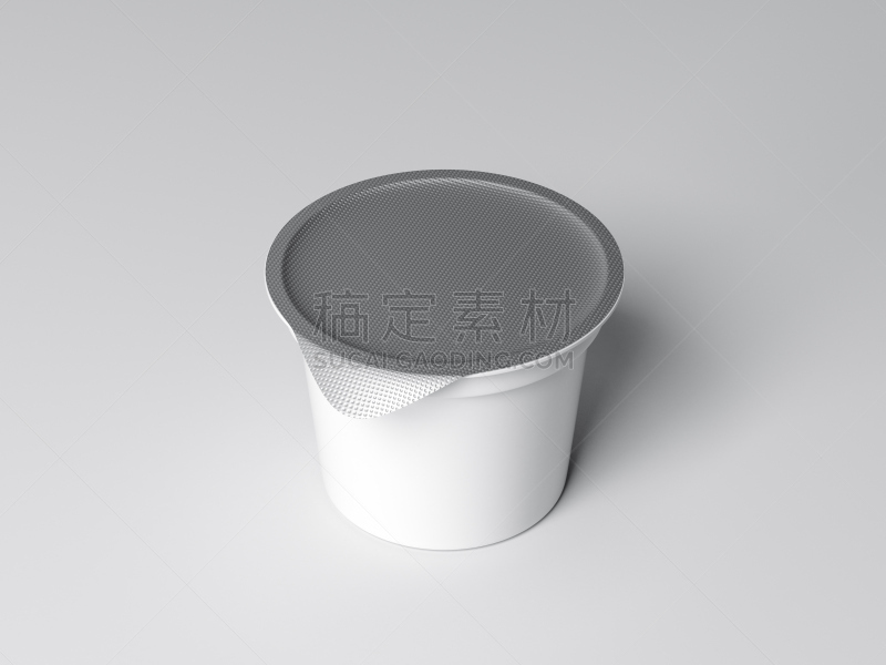 白色,鸭舌帽,铝箔,塑料容器,灰色背景,分离着色,紧迫,背景分离,杯,塑胶