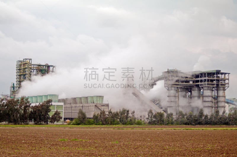 工业,京都协议书,内野,二氧化碳,天空,风,水平画幅,无人,环境损害