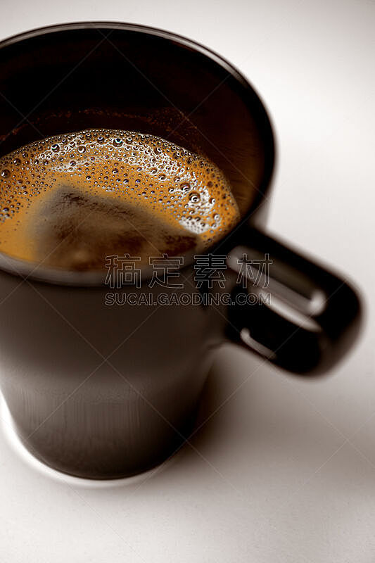 咖啡杯,大特写,垂直画幅,早餐,彩色图片,无人,早晨,泡沫饮料,咖啡,黑色