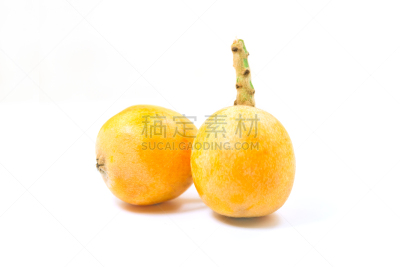 白色背景,枇杷,新的,水平画幅,素食,无人,生食,维生素,两个物体,彩色图片