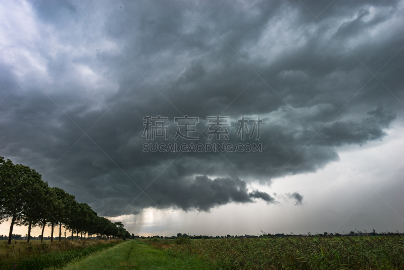 西欧,雹暴,戏剧性的天空,风,非都市风光,田园风光,地形,户外,季节,夏天