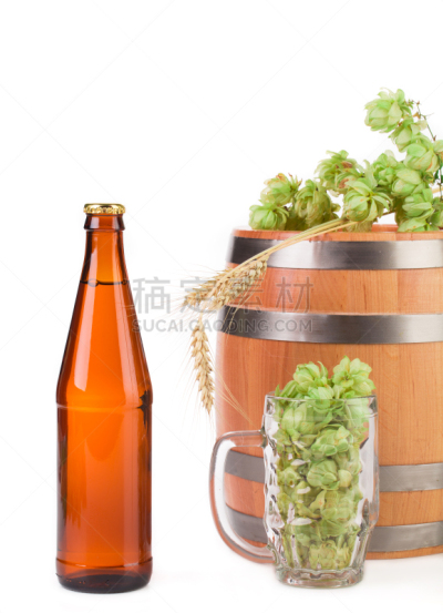 桶,马克杯,啤酒瓶,饮料,农业,含酒精饮料,大麦,背景分离,摩尔多瓦共和国,调味品