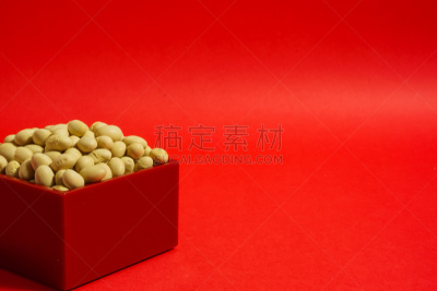 节分,传统,日本,一年生植物,冬天,会议,枡,红色背景,传统庆典,大豆