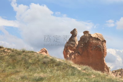岩层,石材,古老的,当地著名景点,凝灰岩,纯净,石灰石,干的,安那托利亚中部,国际著名景点