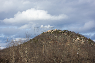 苏格兰高地,美国,康沃尔,水平画幅,山,无人,山顶,云,纽约州,哈德森谷