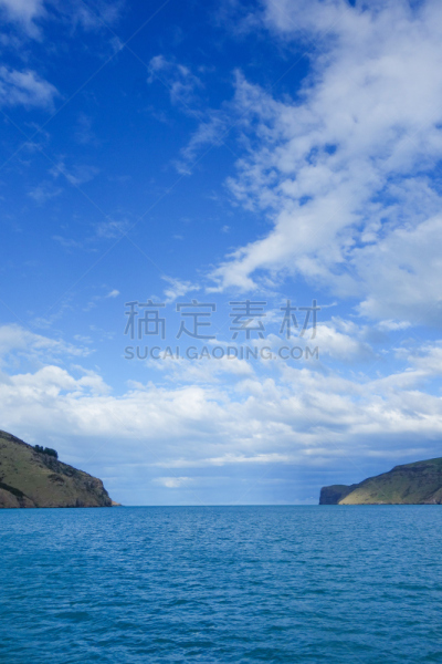都市风景,akaroa,垂直画幅,山,无人,户外,城市,海洋,大洋洲,新西兰