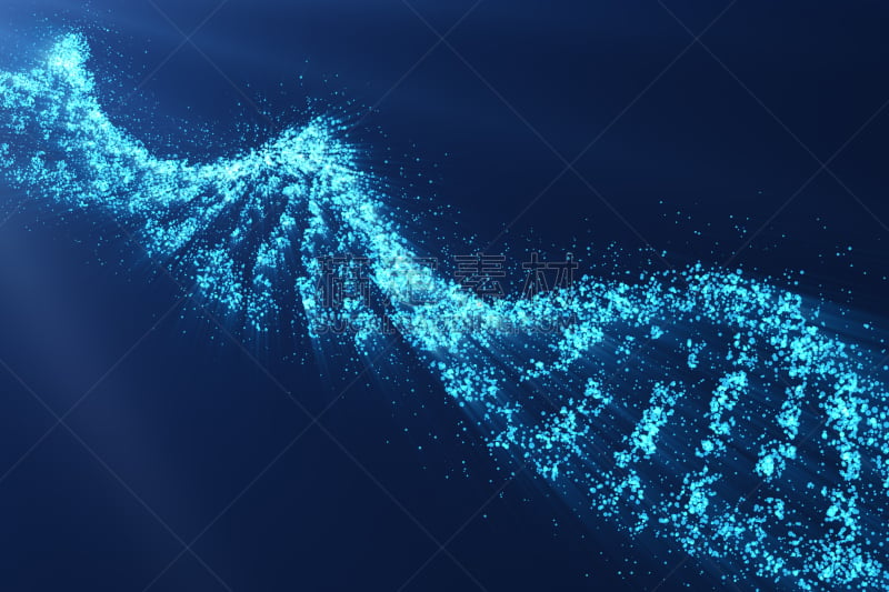 脱氧核糖核酸,遗传研究,科学,蓝色,三维图形,概念,Dna Purification,基因微阵列点样仪,生物传感器,转